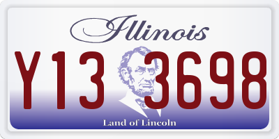 IL license plate Y133698