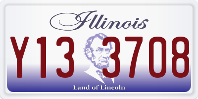 IL license plate Y133708