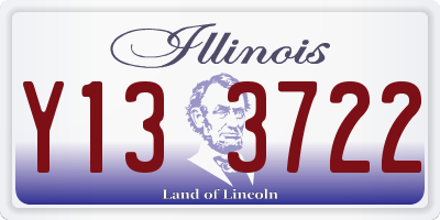 IL license plate Y133722