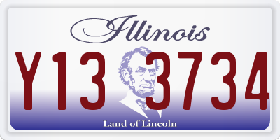IL license plate Y133734