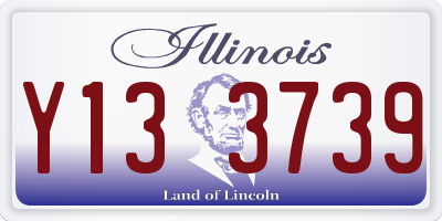 IL license plate Y133739