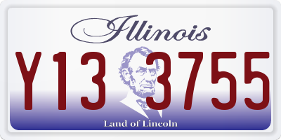 IL license plate Y133755