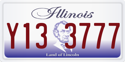 IL license plate Y133777