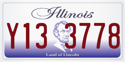 IL license plate Y133778