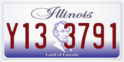 IL license plate Y133791