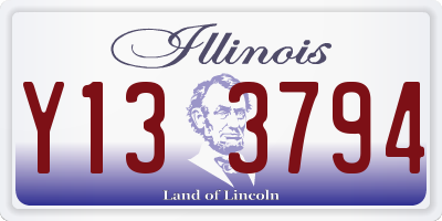 IL license plate Y133794