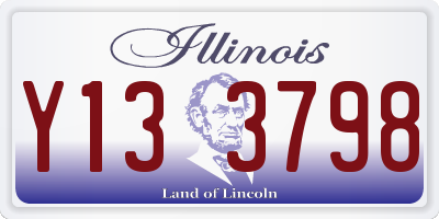 IL license plate Y133798