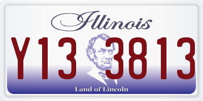 IL license plate Y133813