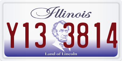 IL license plate Y133814
