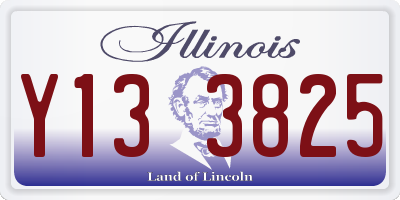 IL license plate Y133825