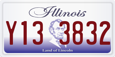 IL license plate Y133832