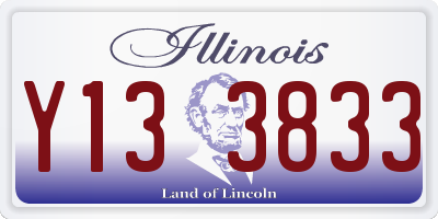 IL license plate Y133833
