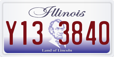 IL license plate Y133840