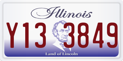 IL license plate Y133849