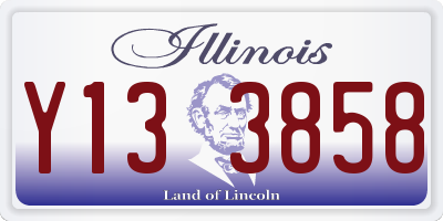 IL license plate Y133858
