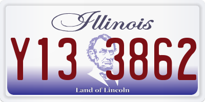 IL license plate Y133862