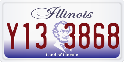 IL license plate Y133868