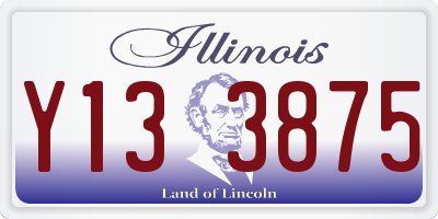 IL license plate Y133875