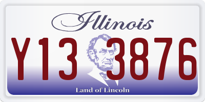 IL license plate Y133876