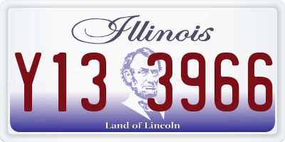 IL license plate Y133966