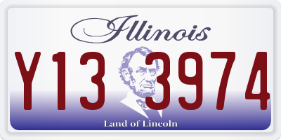 IL license plate Y133974