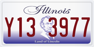 IL license plate Y133977