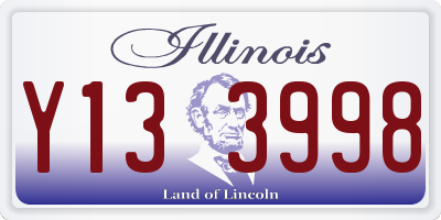 IL license plate Y133998