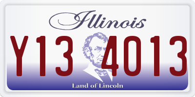 IL license plate Y134013