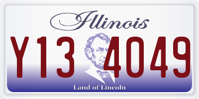 IL license plate Y134049