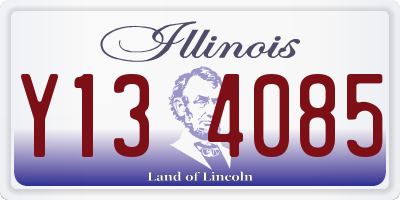 IL license plate Y134085