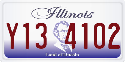 IL license plate Y134102