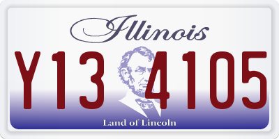 IL license plate Y134105