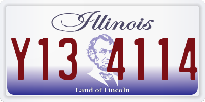 IL license plate Y134114