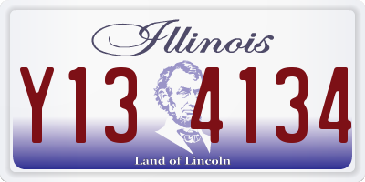 IL license plate Y134134