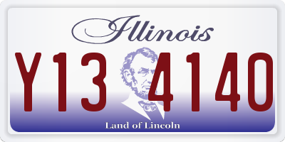 IL license plate Y134140