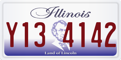 IL license plate Y134142
