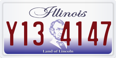 IL license plate Y134147