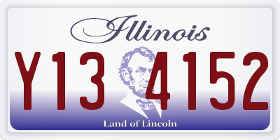IL license plate Y134152