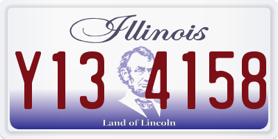 IL license plate Y134158