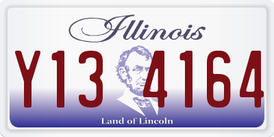 IL license plate Y134164