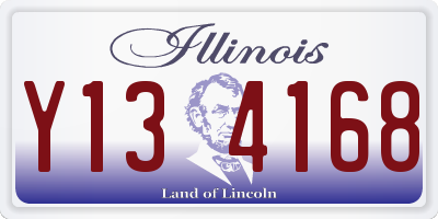 IL license plate Y134168