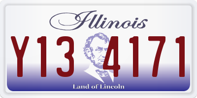 IL license plate Y134171