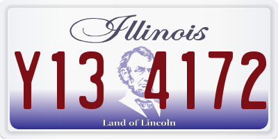 IL license plate Y134172