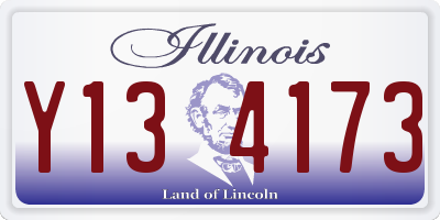 IL license plate Y134173