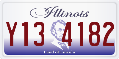 IL license plate Y134182