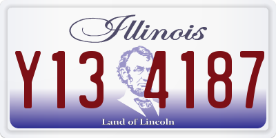 IL license plate Y134187
