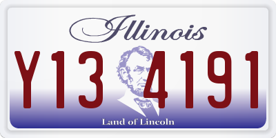 IL license plate Y134191