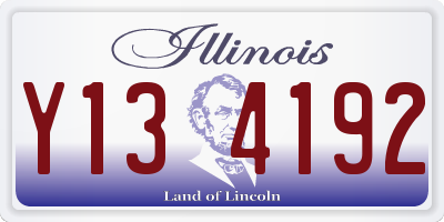 IL license plate Y134192