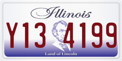 IL license plate Y134199