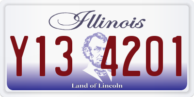 IL license plate Y134201